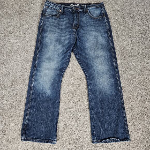 Wrangler Other - Wrangler Retro Jeans Mens 34X28 (Tag 36X30) Blue Relaxed Boot Cowboy Western